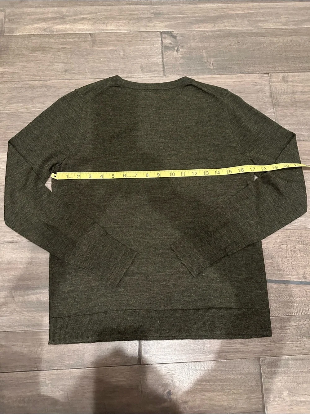 J. Crew 100% Merino Wool Olive Green Women's Crewneck Sweater